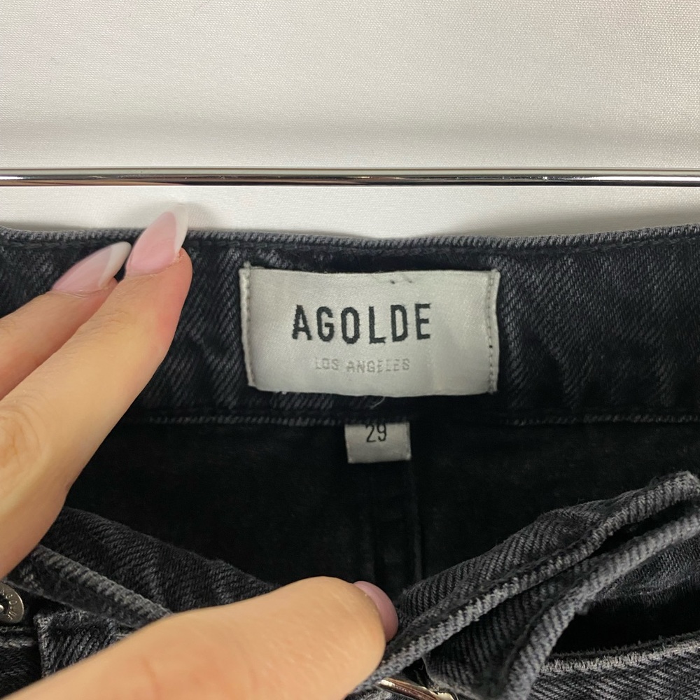 Agolde Reworked 90s Short Cinched High Rise Short Pave Size 29 - Picture 5 of 7